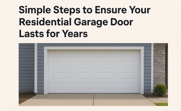 Simple Steps to Make Your Residential Garage Door Last Longer