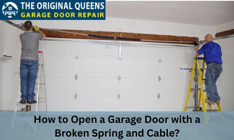 how to open a garage door with a broken spring