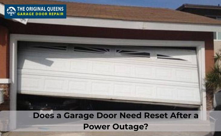 garage door need reset after a power outage