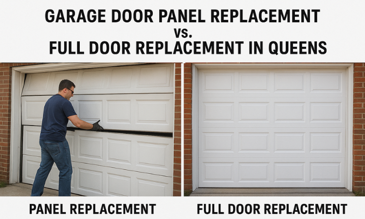 garage door panel door replacement