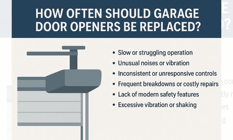 how often garage door openers be replaced