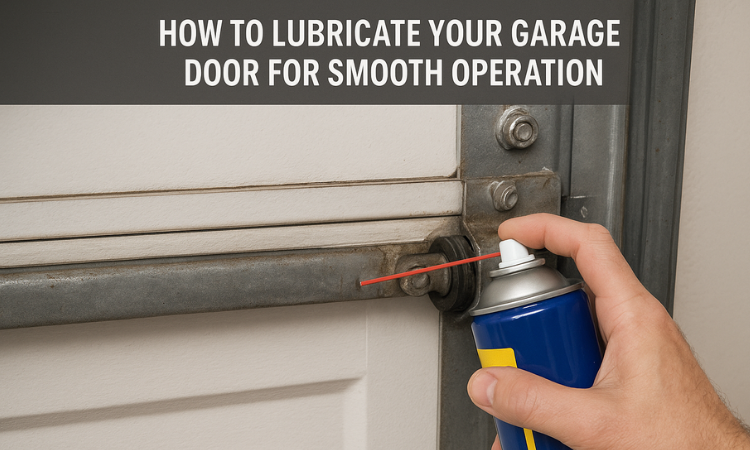 how to lubricate garage door