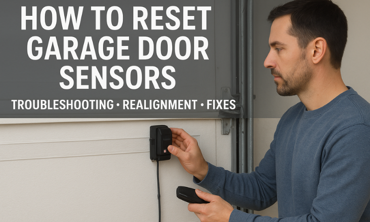 how to reset garage door sensors