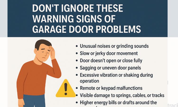 warning signs of garage door problems