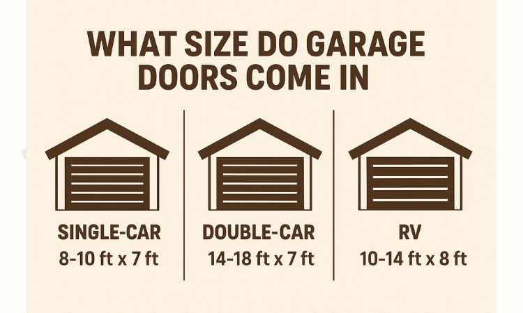 what size garage doors come-in