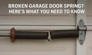 Broken Garage Door Spring