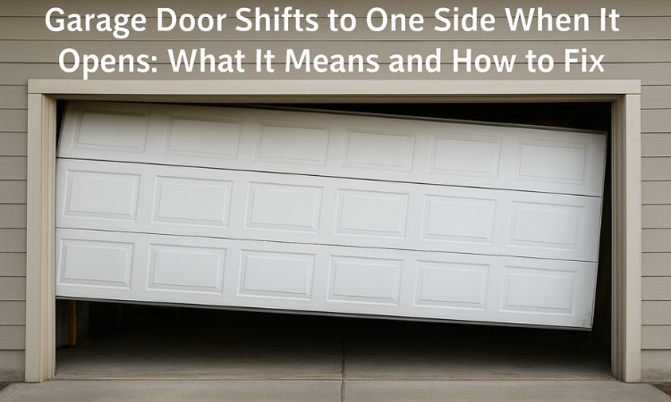 Garage Door Shifts to One Side When It Opens: What It Means and How to Fix It