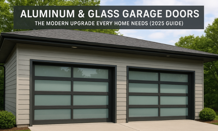 aluminum and glass garage door