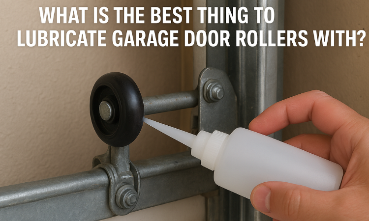 lubricate garage door rollers