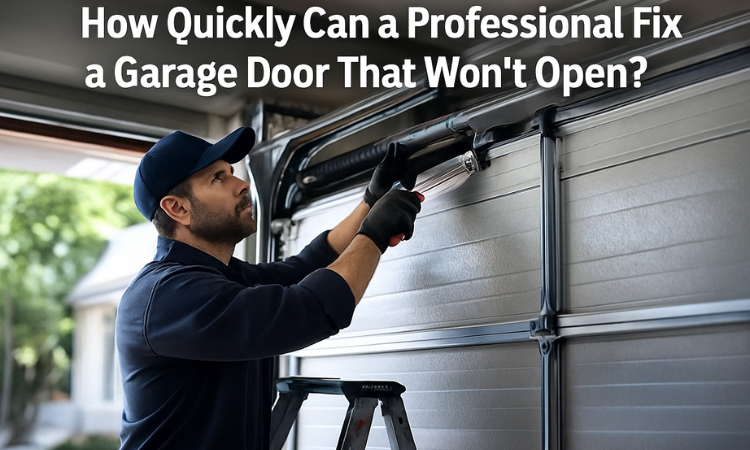 How Quickly Can a Professional Fix a Garage Door That Won’t Open?