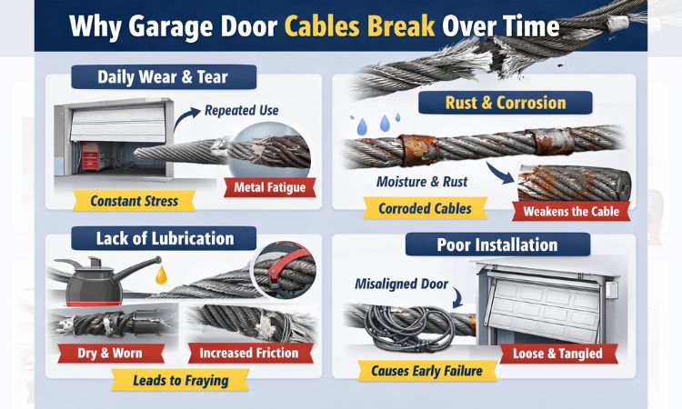 What Are Garage Door Cables and Why Do They Break Over Time?