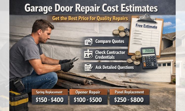 Best Garage Door Repair Cost Estimate in 2026