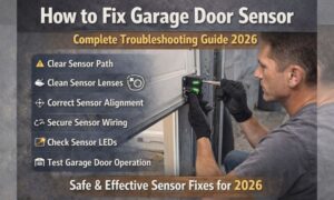 Learn how to fix garage door sensor problems with this step-by-step guide. Queens NY & nationwide solutions for alignment, cleaning, wiring issues, and sensor replacement. Save money with DIY repairs.