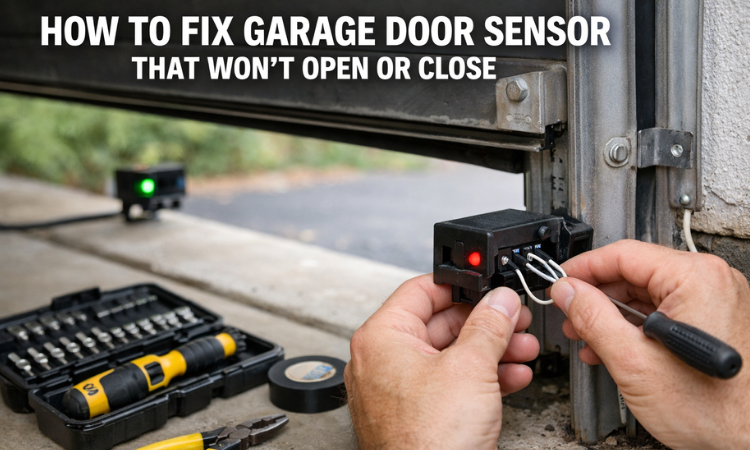 How to Fix Garage Door Sensor That Won’t Open or Close